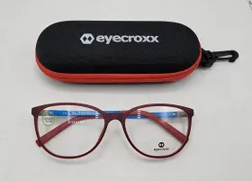 55-15-140 Eyecroxx Ec397u C2 Purple Pink Full Rim Eyeglasses Frames Glasses