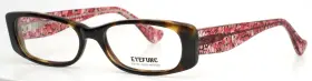 51-18-140 Eyefunc 8010 18 Tortoise Womens Rectangle Full Rim Eyeglasses B 28