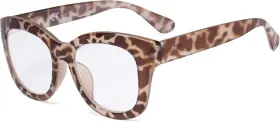 Eyekepper 313044783779 Oversized Glasses - Retro Eyeglasses For Women Brown/tortoise Frame