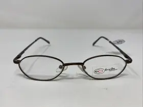 43-17-125 Eyeon Vp-130 Eyewear Brown Metal Full Rim Eyeglasses Frame 187m