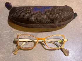 9112 Face A O Paris Eyeglass Frame Twins 1 Used Maui Jim Case