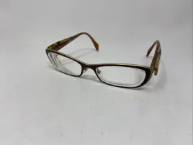 Mu49 Face A 9189 Eyewear Dolls 1 52-17 Purple Brown Gold Eyeglasses