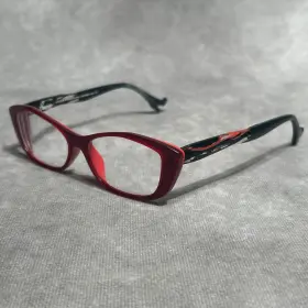 Face A Face Col.2016 Authentic Bocca Sexy 4 51mm Red Black Crystal Frames Only