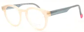 Hollow3 Face A New Col 2080 Transparent Beige Green Eyeglasses 47-19 France