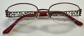 48-17-145 Fashion Genevieve Boutique Eyeglasses Burgundy 48-17-145 Fashion Genevieve Boutique Eyeglasses Burgundy