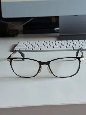100730 Fendi Ff 0036 Sch 140 Black Gold Eyeglass Frames Women S Authentic Made In Italy