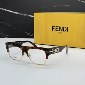 Fe50095u Fendi 192337183799 New 055 Unisex Havana Square Eyeglasses Fe 50095u