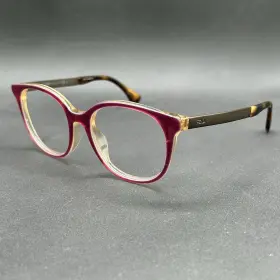 Fendi 8180-111024-58.95 Ff 0096/f Dxv Eyeglasses Frame Purple Gold Italy 51-18-140 Used