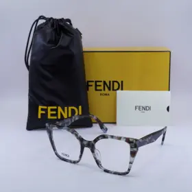 Fe50002i52056 Fendi New Fe50002i 056 Coloured Havana 52mm Eyeglasses