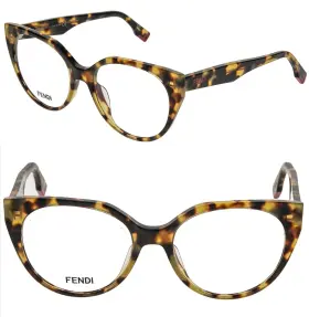 Fe50003i Fendi Way 50003 055 Brown Red Havana Eyeglass Optical Frame 54mm Fe50003i Fendi Way 50003 055 Brown Red Havana Eyeglass Optical Frame 54mm
