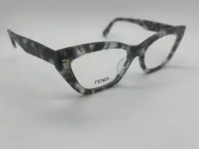 Fe50067i Fendi New 056 Havana Cat Eye Eyeglasses 54-17-145mm Comes With Full Set