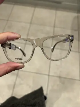 Fe50070i Fendi Beige/ Clear Glasses Fe50070i Fendi Beige/ Clear Glasses