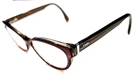 52-15-140 Fendi Ff0109 Small Red Oval Cat Eyes Eyeglasses Frame Italy