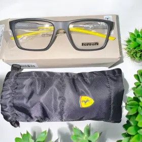 Ofz8007u Ferrari Scuderia Eyeglasses Frames 504 Matte Black And Yellow