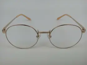 Firmoo 3001a Obu3001a Eyeglasses Frame 51 20 143mm Round Gold Metal Full Rim