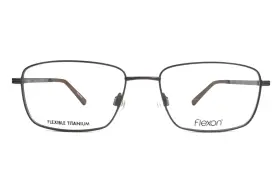 54-17-140 Flexon 750666983888 Eyeglasses Frames Nathaniel 600 210 Dark Brown Wire Rim