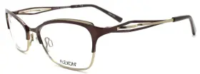 53-17-140 Flexon 883900202862 W3000 210 Womens Eyeglasses Frames Brown Flexible Titanium