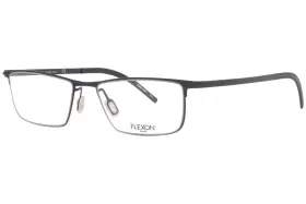 B2002 Flexon 001 Eyeglasses Frame Mens Black Full Rim Rectangular 53mm