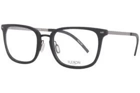 B2020 Flexon 001 Eyeglasses Frame Mens Black Full Rim Square 55mm