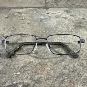 E1001 Flexon 033 Gunmetal Gray Full Rim Metal Eyeglasses Frames 54-17-140-30mm