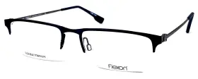 55-18-145 Flexon E1080 412 Nos Blue/gray Matte Half Rimless Eyeglasses Frame