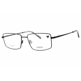H6069 Flexon Mens Eyeglasses Matte Black Titanium Rectangular Frame 002