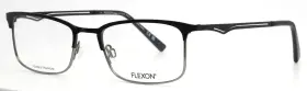 51-18-140 Flexon J4004 001 Black Mens Rectangle Full Rim Eyeglasses B 32