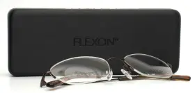 49-18-135 Flexon W3041 205 Brown Womens Semi Cat Eye Half Rim Eyeglasses B 32