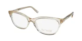 52-17-140 Flower 800414537198 New 6040 Waterlily Eyeglass Frame Womens Brown 721 Cat Eye 52-17-140 Flower 800414537198 New 6040 Waterlily Eyeglass Frame Womens Brown 721 Cat Eye