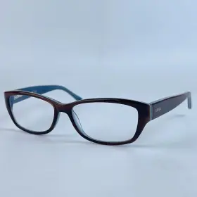 52-14-135 Fossil 0dy1 Cassie Women Eyeglasses Brown And Blue Plastic Full Rim Mm