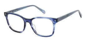 53-19-145 Fossil 7135/g Eyeglasses Fos 38i Blue Horn Optical Frame