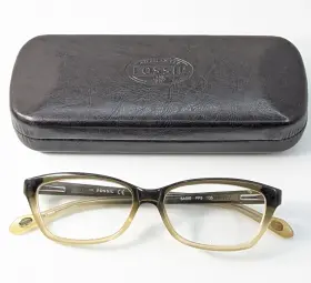 Fp9-135 Fossil Glasses Sadie Two Tone Frames Only Full Rim Eyeglasses