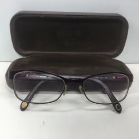 Fossil Libby-0jju Eyeglasses Libby 0jju 135 52 17 5-1 Flex Hinges Purple Frames With Case