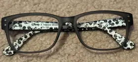 023230-22040 Foster Grant Disney Mickey Head/face Eyeglasses Frame Only Black/grey Ds2101