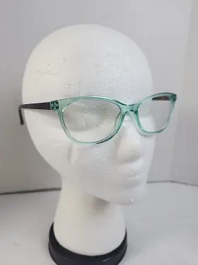 Ns0521 Foster Grant Eyeglass Frames Only Ftg Clear Mint Green Frame W Brown