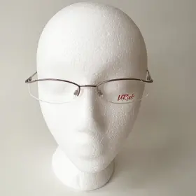 52-18-135 Frame U721 Urock Eyeglasses Rose Semi Rimless Display Model