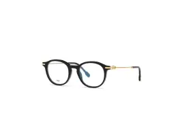 Fg50005i Fred Authentic 001 Black With Golden Horns Demo Lens Eyeglasses 49mm - New