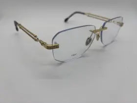 Fg50066u Fred New 030 Gold Eyeglasses 58-13-150mm Comes With Full Set