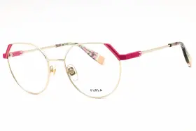 Vfu676 Furla 190605452141 0492 Eyeglasses Gold Frame 52mm