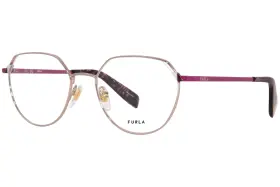 Vfu502 Furla 0h60 Eyeglasses Frame Womens Rose Full Rim Oval Shape 52mm