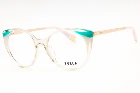 Vfu722v06pp Furla Vfu722v06pp/53 New Vfu722v 06pp Shiny Transparent Old Rose 53mm Eyeglasses