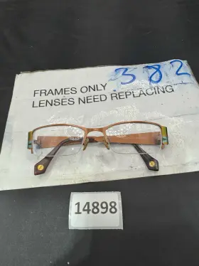 3415-415 Fysh 3415 417 Rectangle Brown Green Half Rim Womens Eyeglasses 51mm