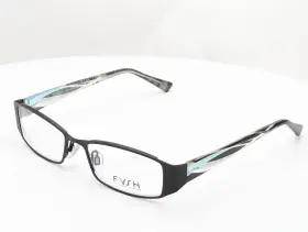 3446-569 Fysh 3446 569 Rectangle Black Womens Eyeglasses 51mm