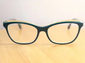 55-16-140 Fysh 3592 Uk Urban Eyewear 774 Eyeglasses Teal Crystal Frame Only