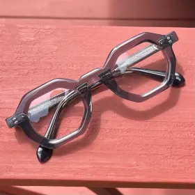 882281 Fytoo Diplomat 44mm Chunky Eyeglasses Carbon Gray