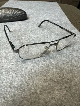 Gallery 57-20-150 Leroy Gm Eyeglass Frame Only Pewter/black Metal/plastic