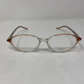 54-16-135 Gallery G528 Eyewear Light Brown Crystal Flex Hinge Eyeglasses U547