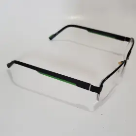 60-19-145 Gargoyles 60 19-145 Discover Xl Black Half Rim Rectangular Eyeglasses Mens