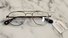 Garrett Leight 810018276614 Clubhouse Ii Rx G-atg Brt Silver 51/20/145 Full Rim Glasses Nwot