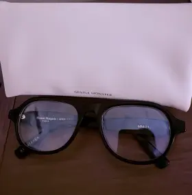 Mm113 Gentle Monster X Maison Margiela Black Square Acetate Full Rim Eyeglasses
